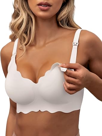 As Fairy Still-BHS zum Stillen, Kabelloser Nahtloser Schwangerschafts-BH Ultra Komfort Schwangerschafts Schlaf Bralette für Frauen