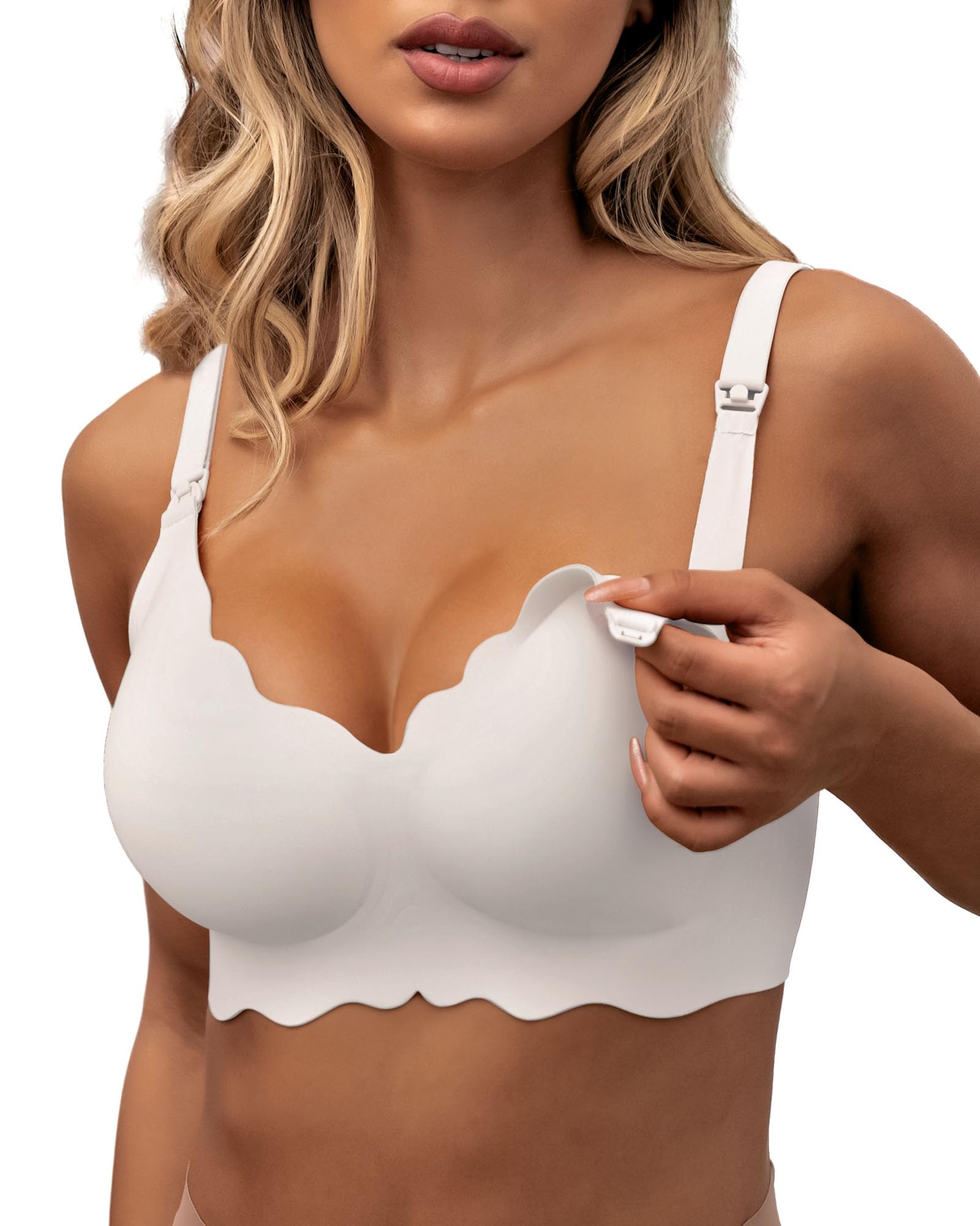 As Fairy Still-BHS zum Stillen, Kabelloser Nahtloser Schwangerschafts-BH Ultra Komfort Schwangerschafts Schlaf Bralette für Frauen