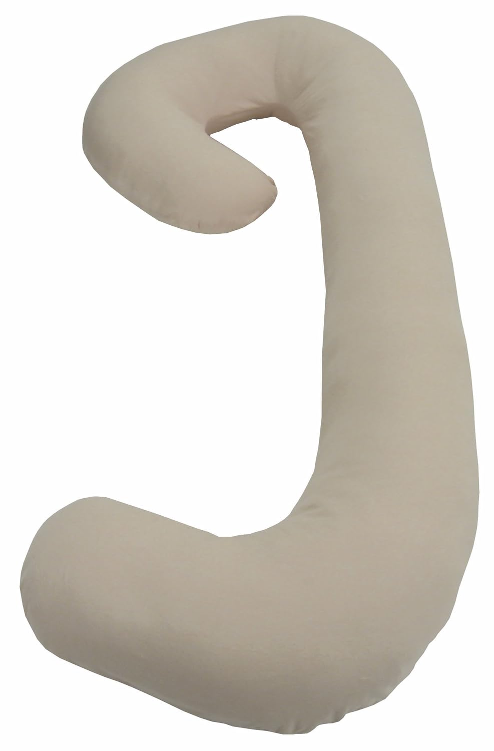 Snoogle Chic Jersey - Snoogle Replacement Cover ONLY, NOT Pillow with Zipper for Easy Use - Sand