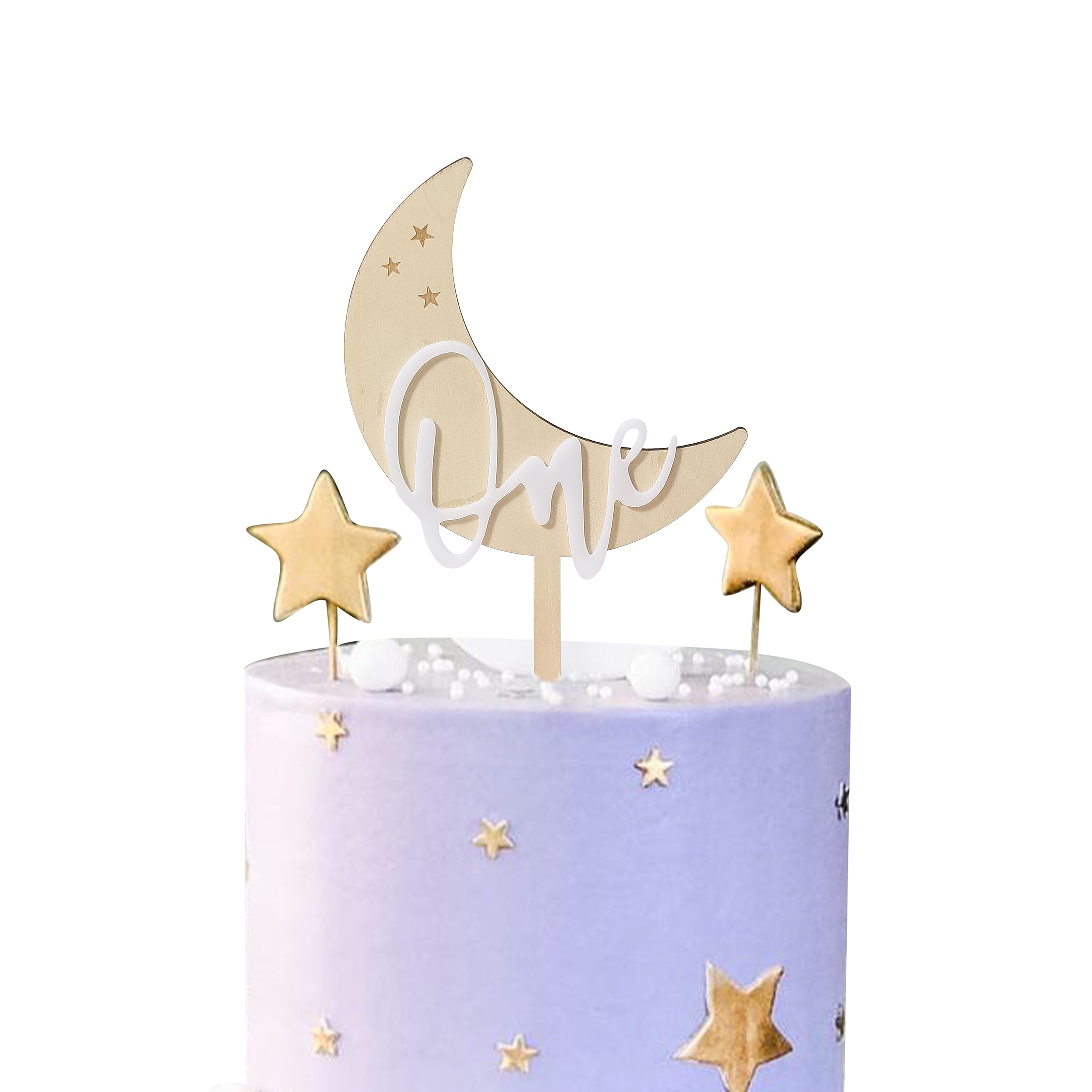 1 Pieza Decoración De Uñas Dorada De Luna Y Trella Para Arte De Uñas