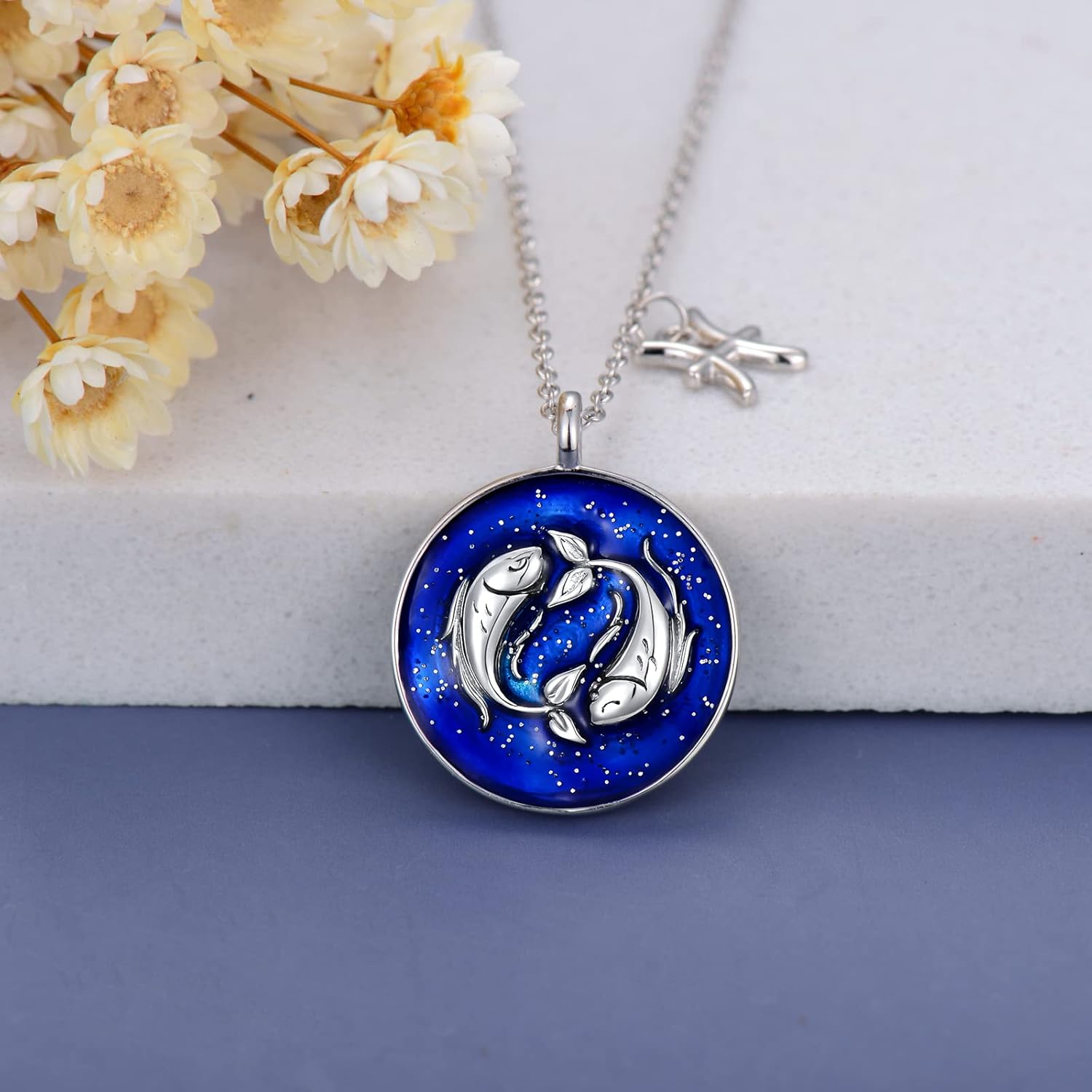 Zodiac Sign Necklace for Women 925 Sterling Silver 12 Constellation Coin Disc Horoscope Pendant for Girlfriends Horoscope Zodiac Jewelry for Her - Image 4