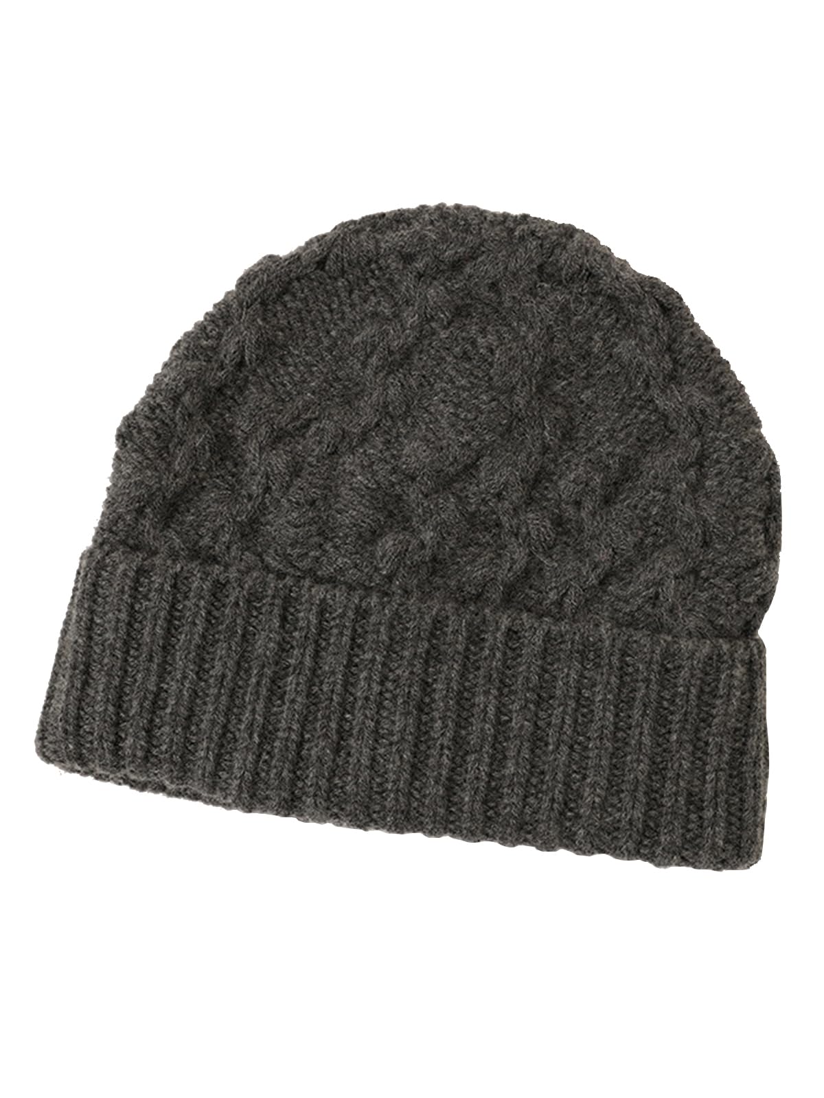 YUONNY Winter Häkel Beanie Mütze für Damen Herren, 30% Kaschmir & 70% Wolle, Weiche Warme Cuffed Strickmütze, Gestrickt Skull Cap Winddicht Hut mit Umschlag für Outdoor Sport Ski Radfahren