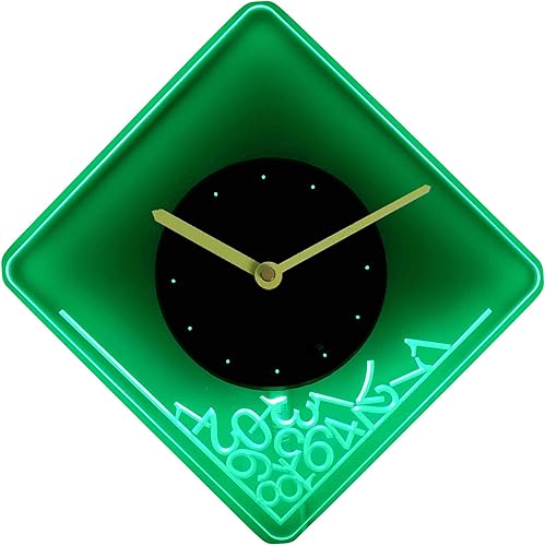Miniatura 5 de ADVPRO cnc2014-b Números caídos iluminados borde iluminado barra cerveza neón signo reloj de pared con luz de noche LED