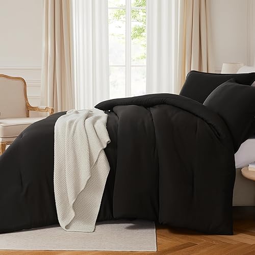 Miniatura 10 de Quataly Juego de edredón tamaño matrimonial, 3 piezas, suave, ligero, transpirable, para todas las estaciones, tamaño matrimonial (edredón de 82 x