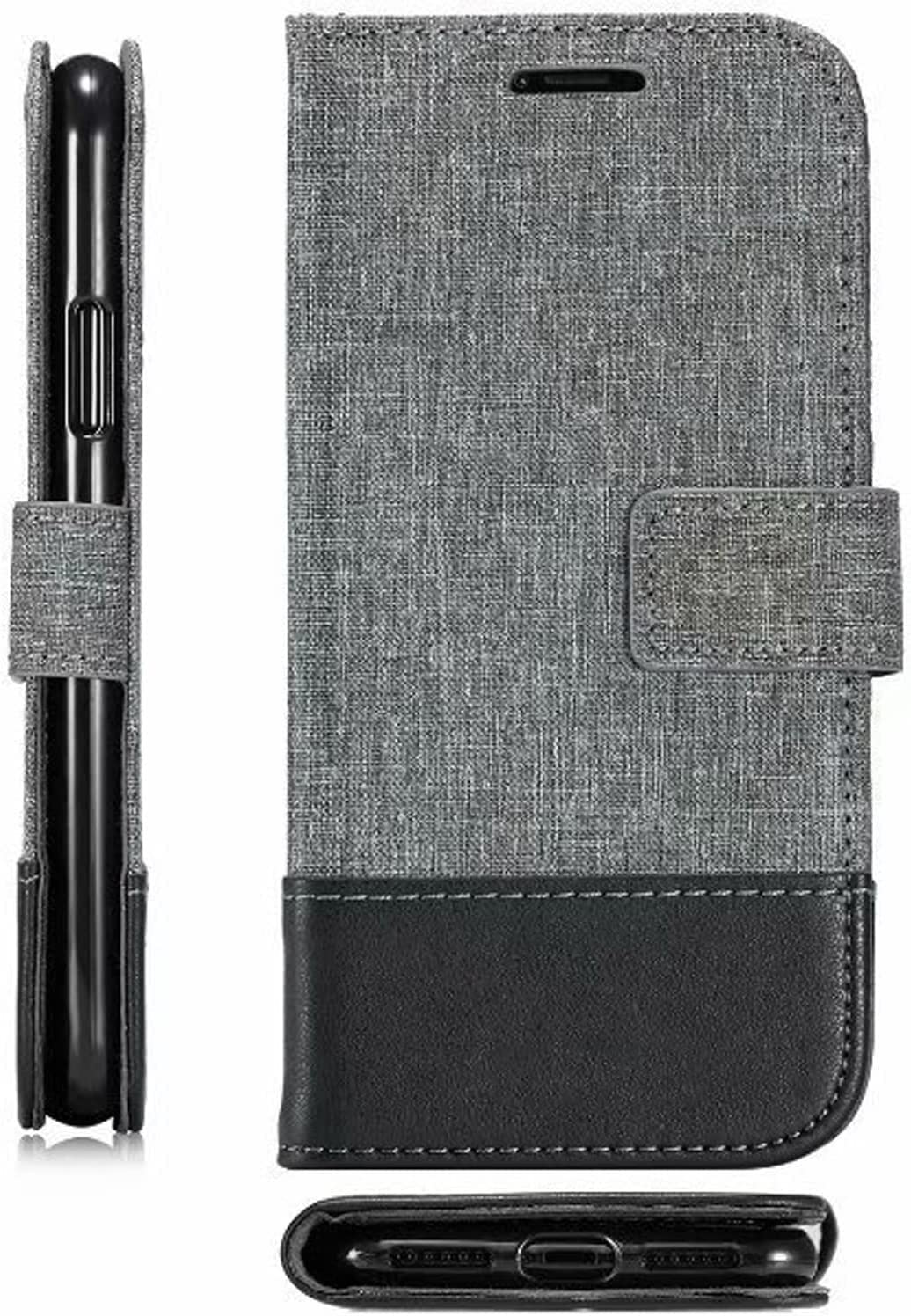 Etui portfelowe na iPhone'a 13/13 Mini/13 Pro/13 Pro Max, z blokadą RFID stojakiem do oglądania kart kredytowych odporne na wstrząsy magnetyczne zamknięcie TPU (kolor: srebrny, rozmiar: 13pro 6,1 cala)