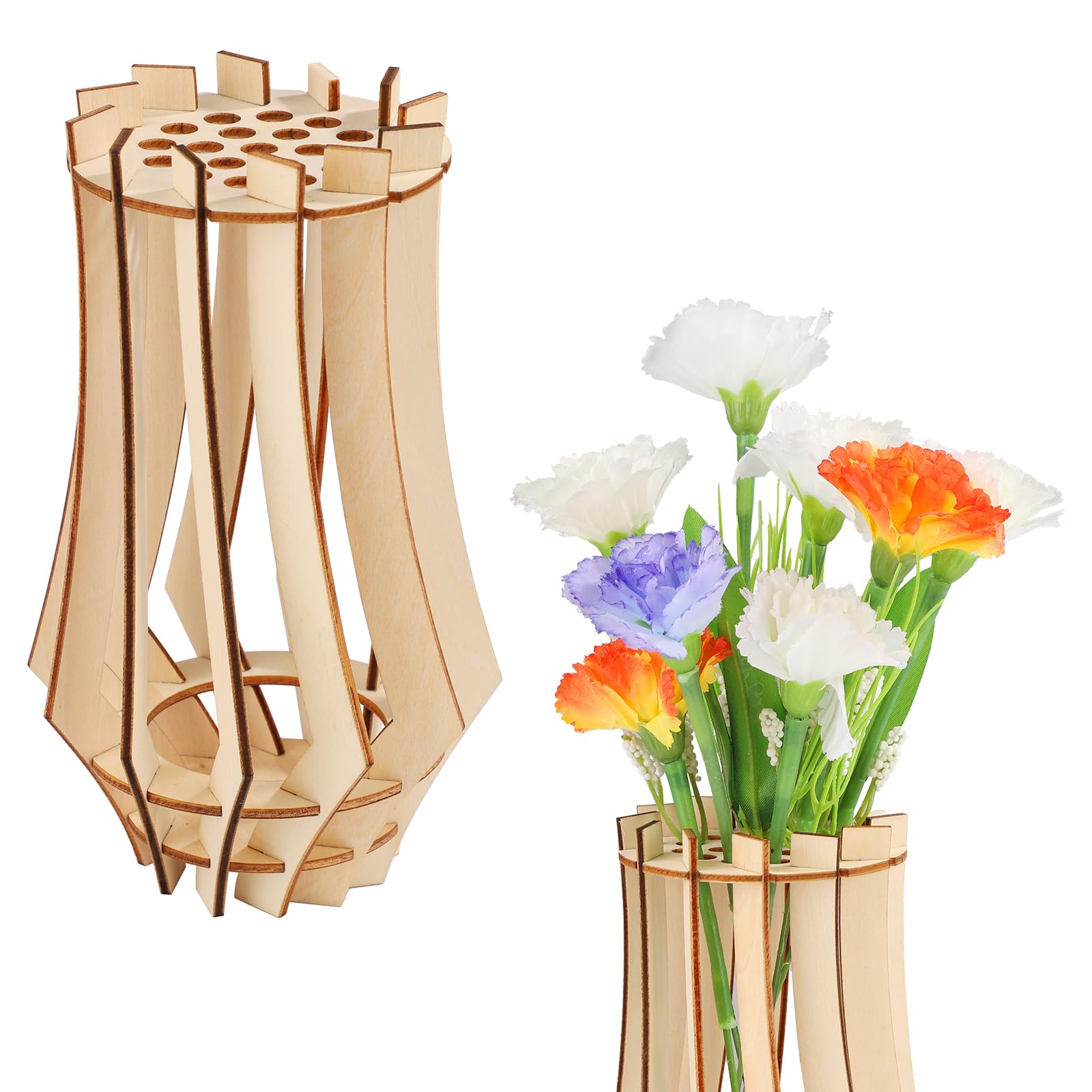 Amazon.com: Wooden Vase for Lego Flowers, Vase for Flower Bouquet