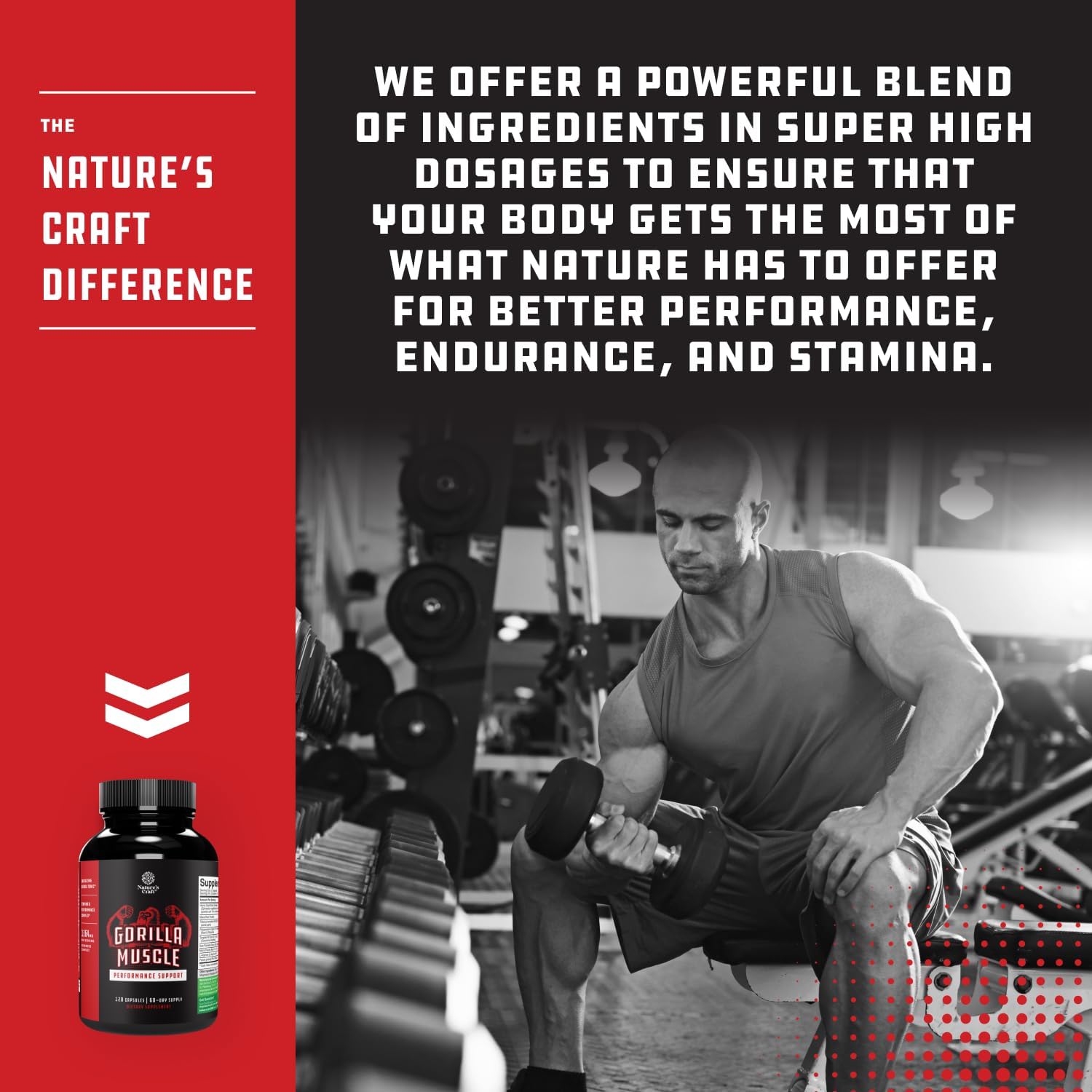 Extra Strength Testosterone Booster for Men - Herbal Testosterone Supplement for Men with Horny Goat Weed Maca Root Tongkat Ali and Saw Palmetto Extract for Muscle Enlargement Stamina and Strength - Image 3