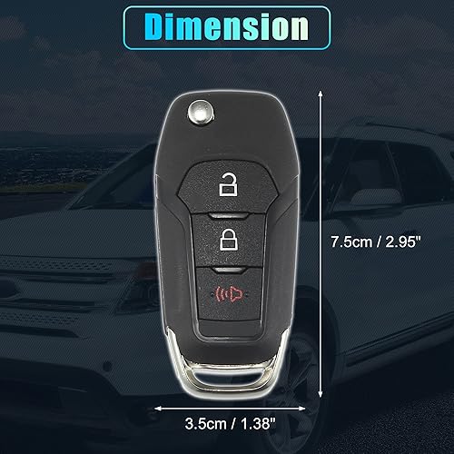 Miniatura 6 de X AUTOHAUX 315MHz N5F-A08TAA Reemplazo inteligente de proximidad sin llavero remoto para Ford F150 F250 F350 2015-2019 para F450 F550 2018-2019 para