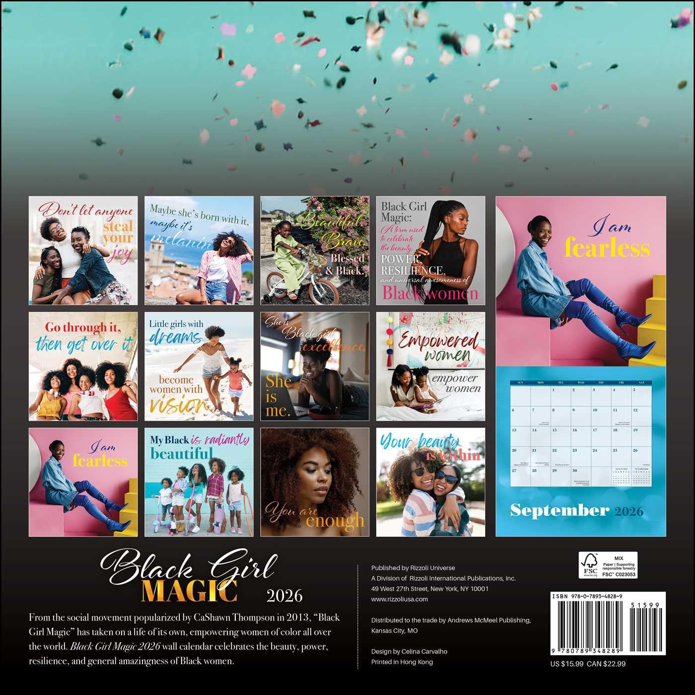Black Girl Magic 2026 Wall Calendar - Image 2