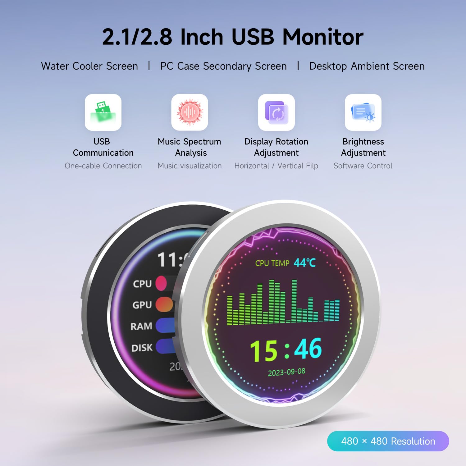 2.8インチ 外付けpc用円形ディスプレイ Amazon.co.jp: waveshare 2.8インチ 円形 LCDディスプレイ CPU/GPU