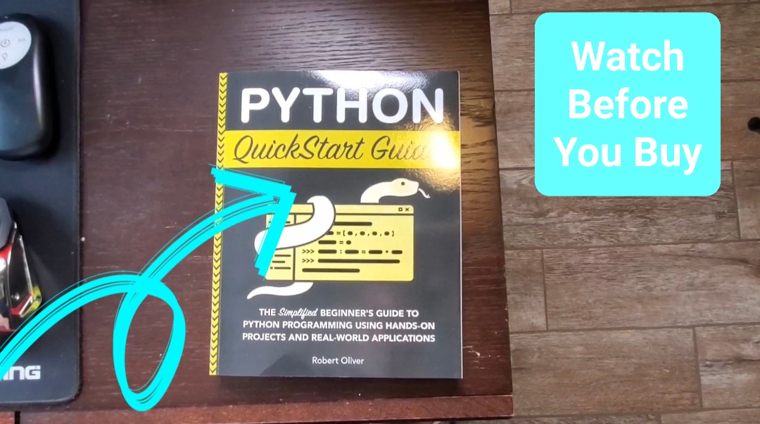 Watch HONEST Review of Python Quick Start Guide on Amazon Live