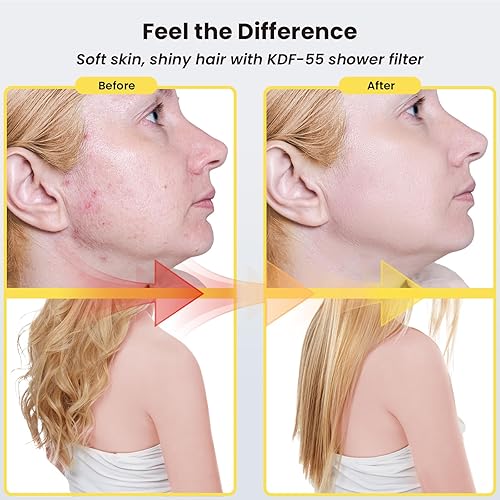 Miniatura 6 de Ryamen Paquete de 2 filtros de repuesto para cabezal de ducha de lluvia filtrado, 99% de eliminación para metales pesados, cloro, mejora la piel y