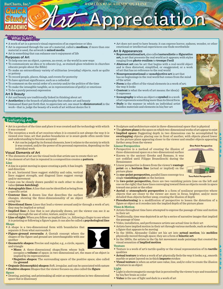 Art Appreciation (Quick Study Academic)