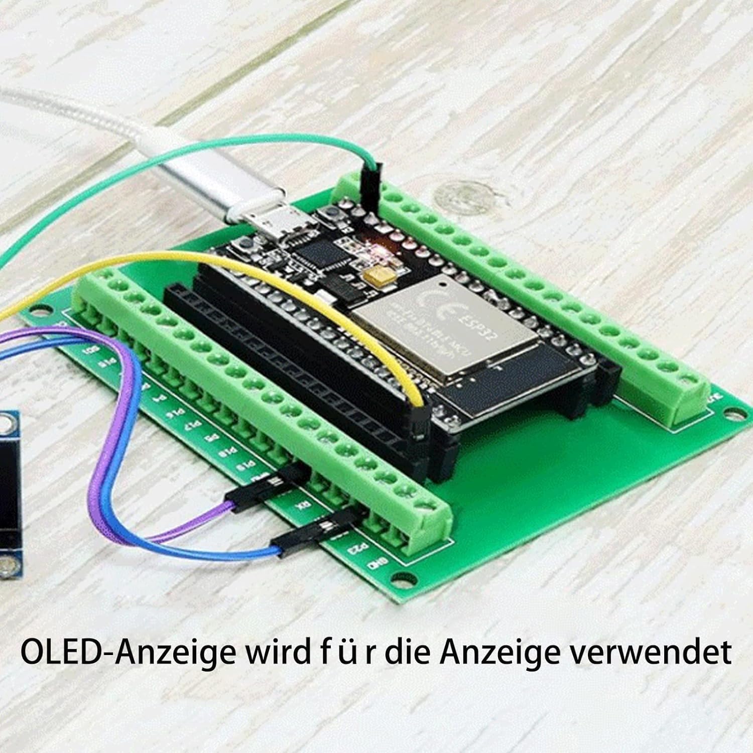 ESP32 Breakout Board,38 Pin scheda di sviluppo, con chip wireless Bluetooth ESP-WR0OM-32 microcontrollore (4)