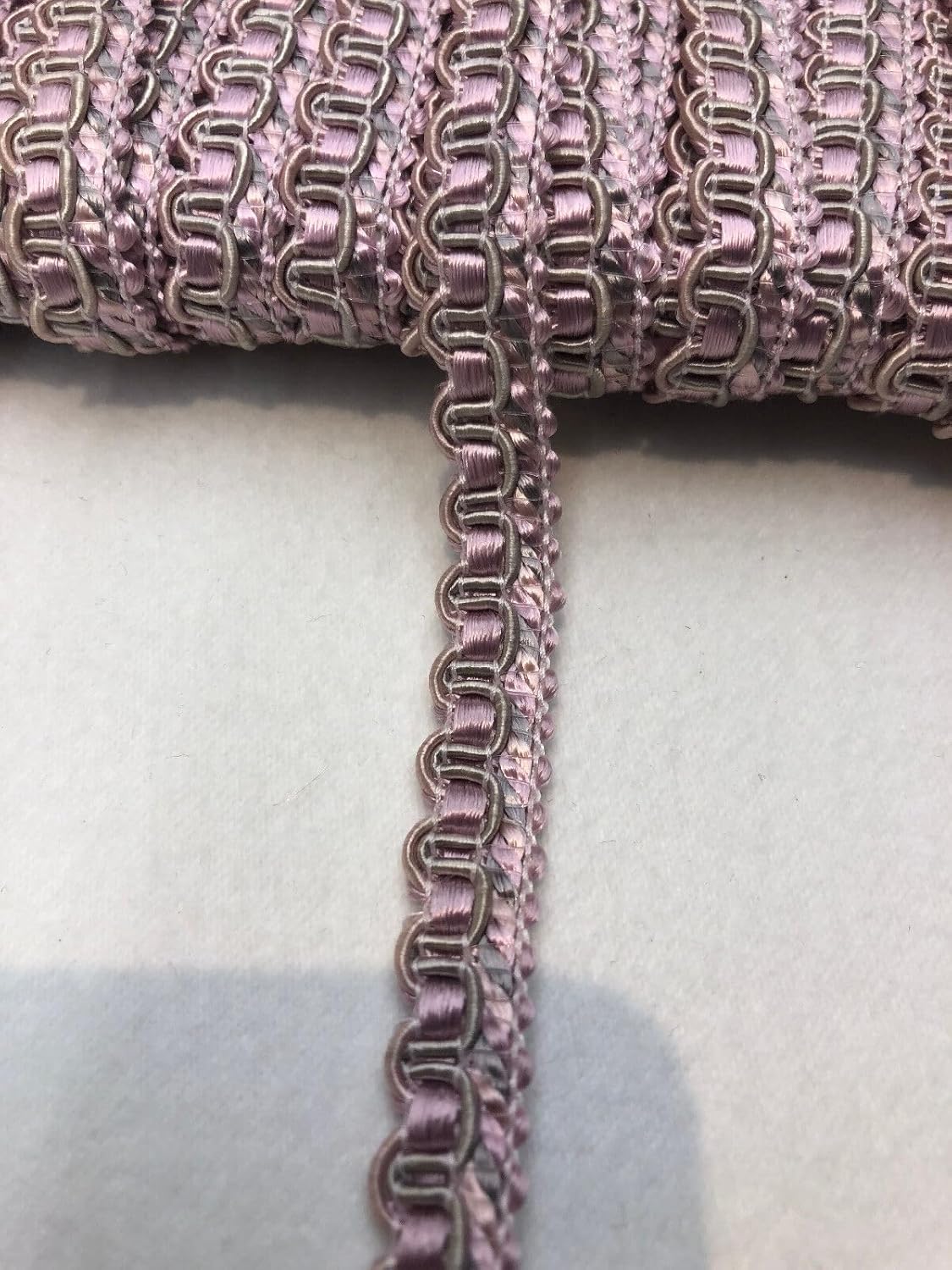 Lavender Decorative Scroll Style Braid Gimp Trim (10 yards)