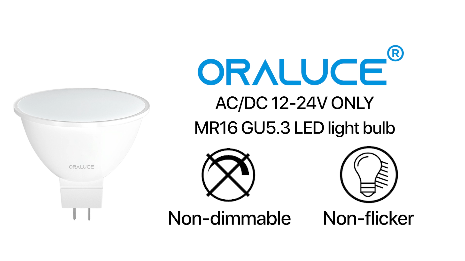 Amazon.com: ORALUCE MR16 LED Bulbs 7W, AC/DC 12-24V Low Voltage