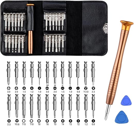 THEMISTO – built with passion 27 in 1 Precision Screwdriver Set Multi Pocket Repair Tool Kit for Mobiles, Laptops, Electronics