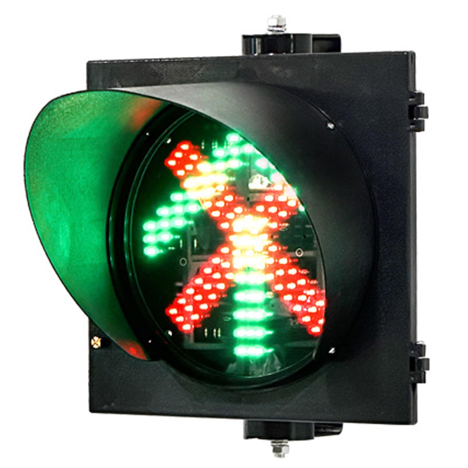 Generisch Sygnalizacja świetlna LED, wysokowydajna lampa sygnalizacyjna drogowa LED, 30 cm (12 cali), zielona/czerwona lampka kontrolna na ulice, punkty poboru opłat i parkingów – wytrzymała