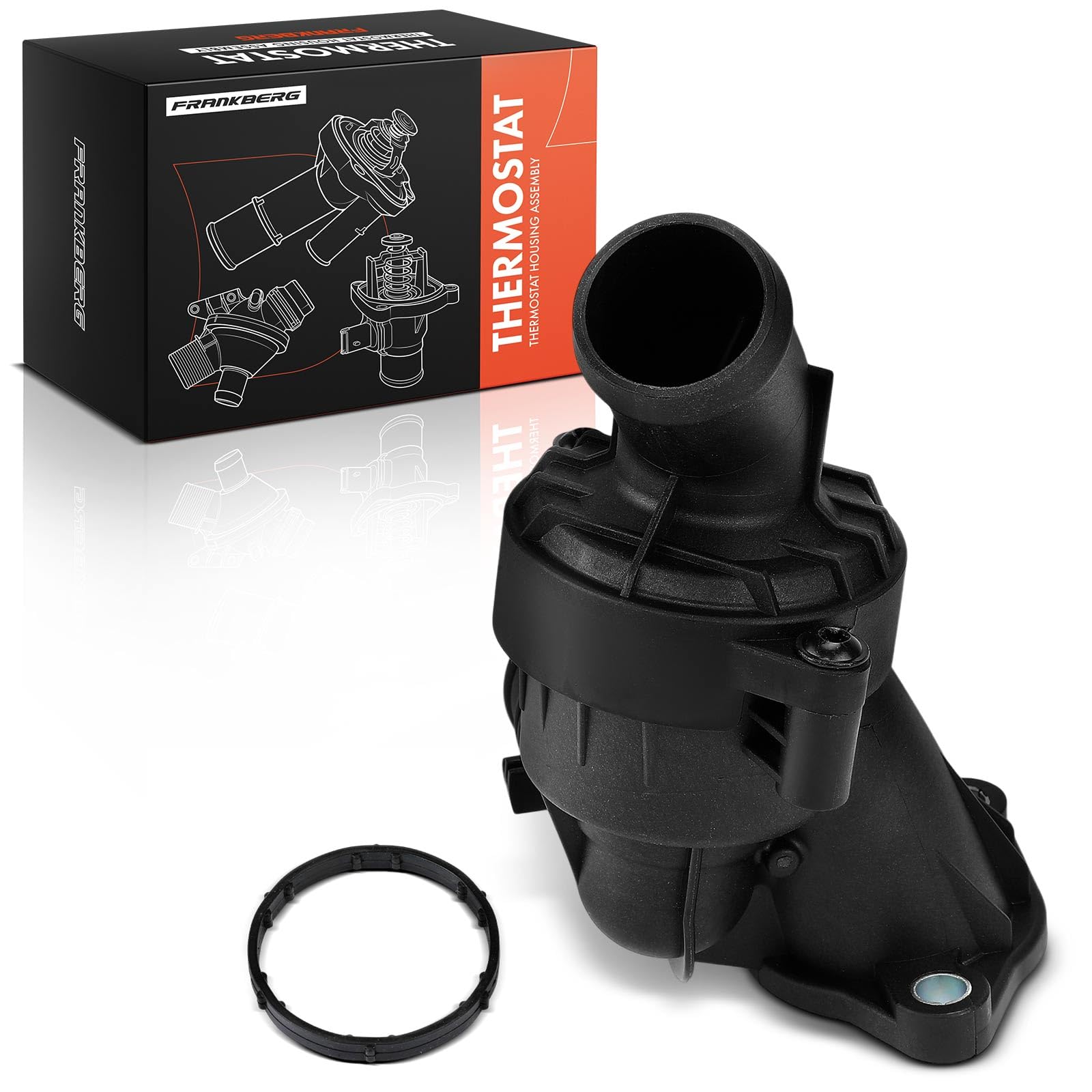 Frankberg Termostato de Refrigerante 89°C Compatible con Polo Fabia III Ibiza IV A1 Rapid Toledo IV Replace# 04B121113A