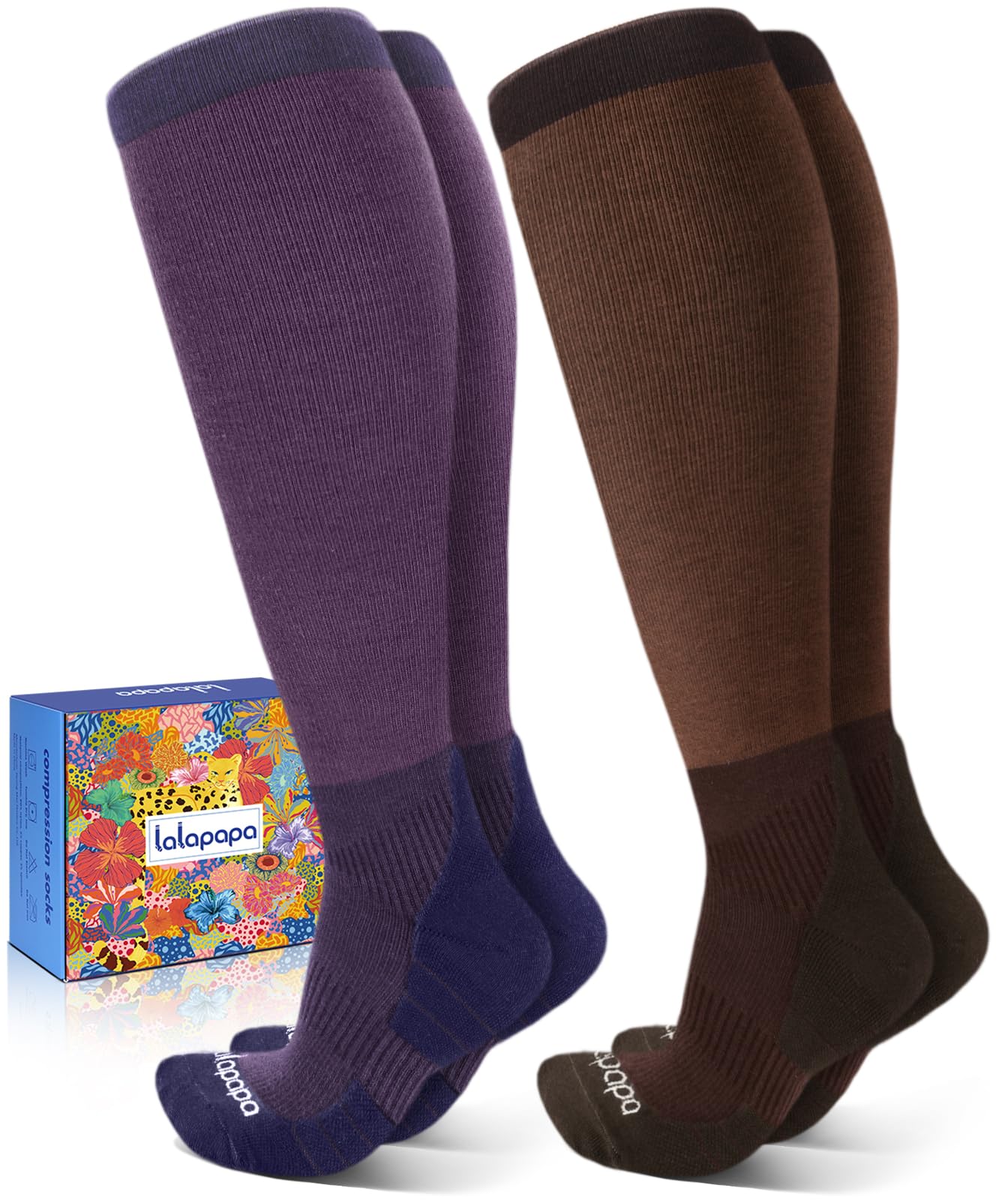 Lalapapa Extra Cushion Cotton Compression Socks - Compression Socks | Mubboo