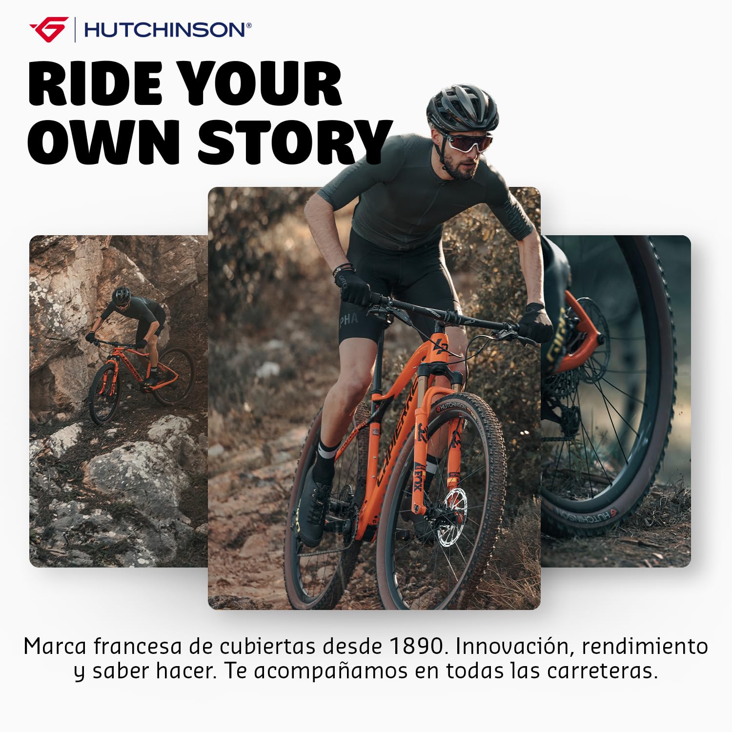 Hutchinson - TAIPAN XC - Cubierta MTB para Todos los Terrenos - Ligereza y Agarre - Varillas Flexibles - Negro - Tubeless Ready