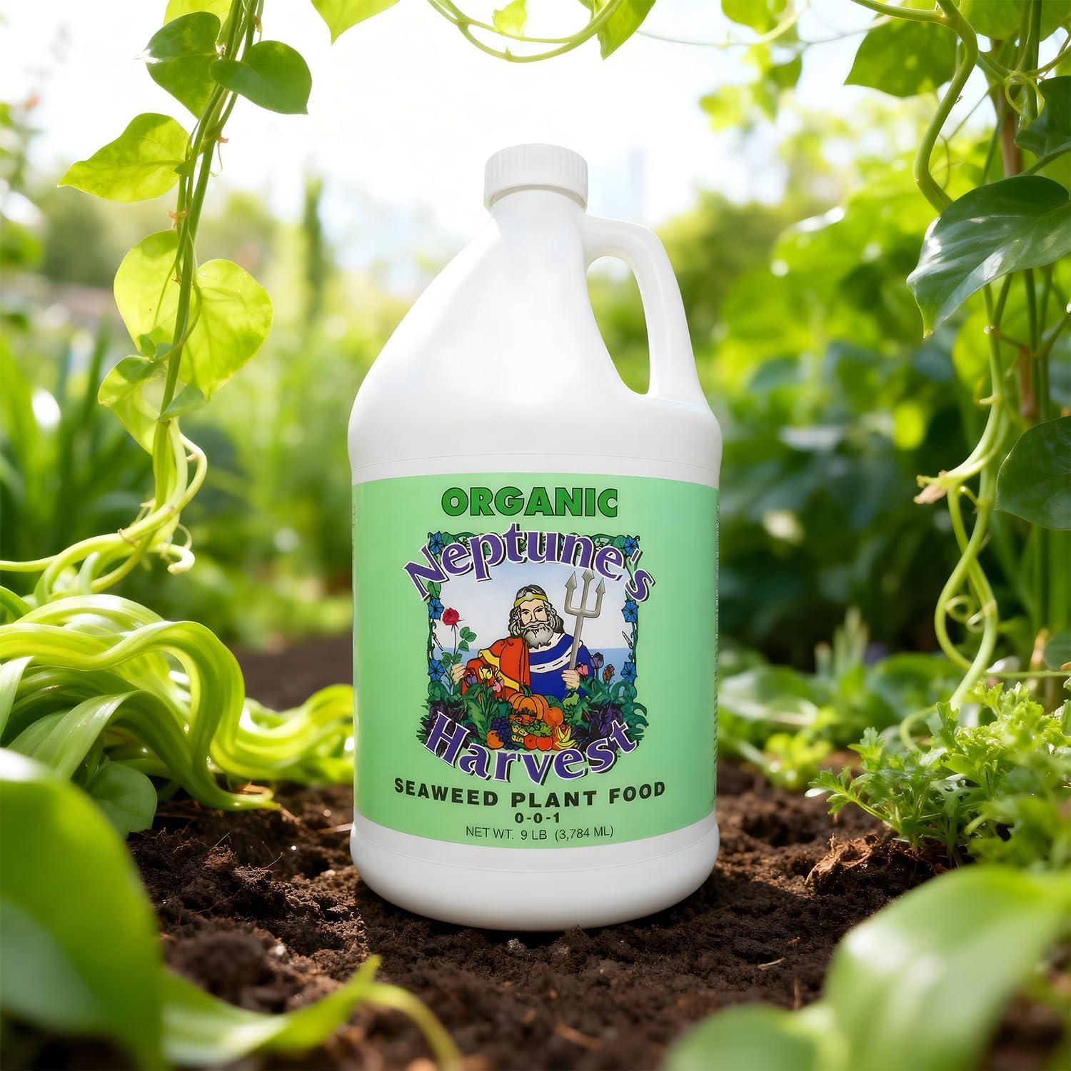 Neptune’s Harvest Seaweed Plant Food (0-0-1) - 1 Gallon Bottle - Multi-Purpose Seaweed Organic Liquid Fertilizer - Indoor & Outdoor Fertilizer for Lawns, Gardens, Vegetables, and Flowers - Image 6
