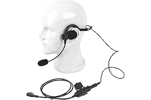 Military Radio Headset: U94 PTT Walkie Talkie Earpiece for Baofeng & Kenwood Radios