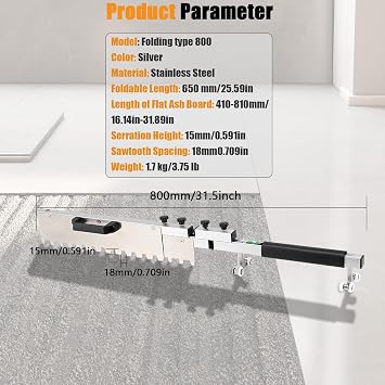 Silver Tile Flat Ash Tool Flat Sand Tiling Leveling System Tile Paving Decorative Tool Used for Laying Floor Tiles of Different Sizes