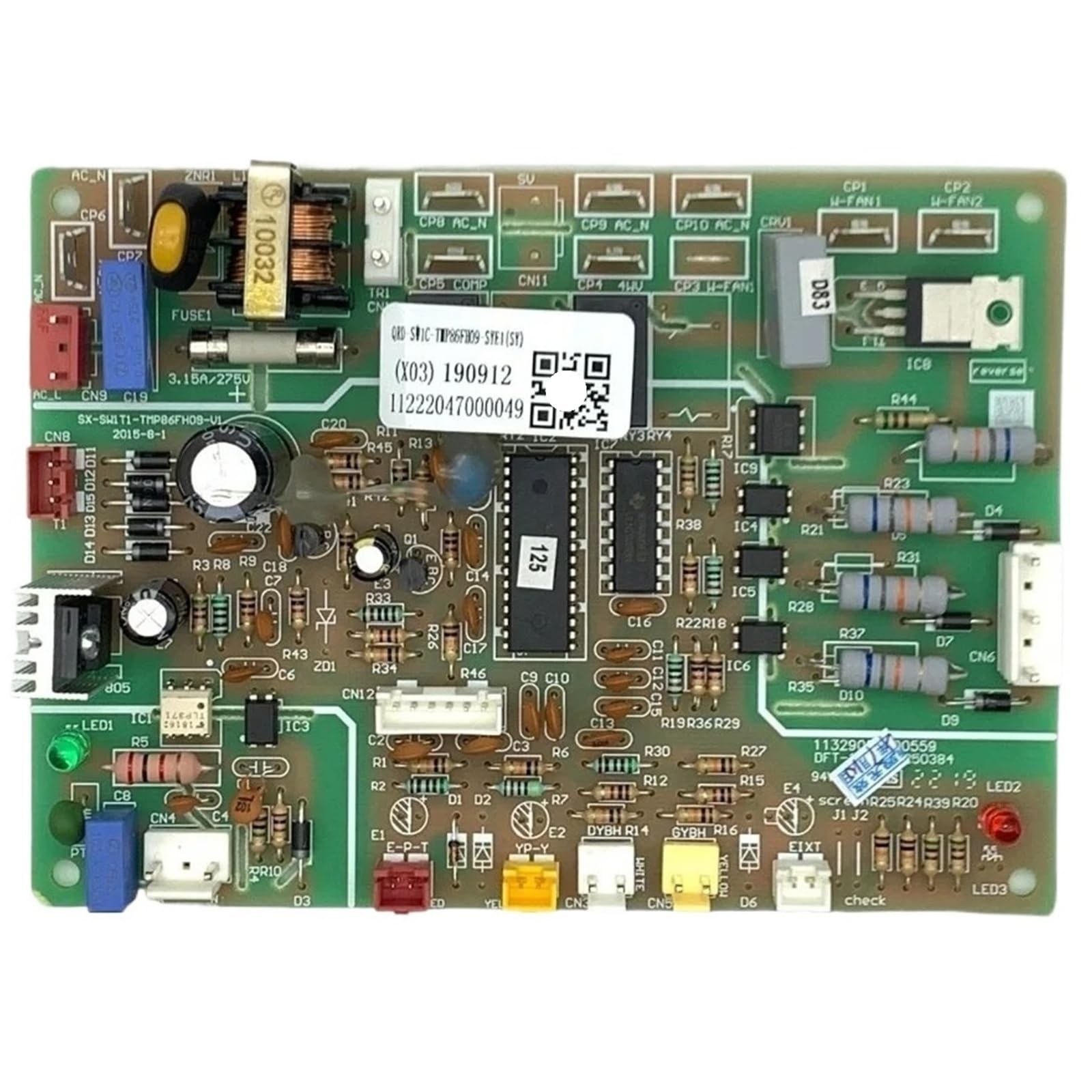 Scheda Display per Condizionatore Compatibile con AUX 11222047000049 | ID scheda QRD-SW1C 000804BHCE2; Scheda display PCB per condizionatore centralizzato; PCB, 1 PCS