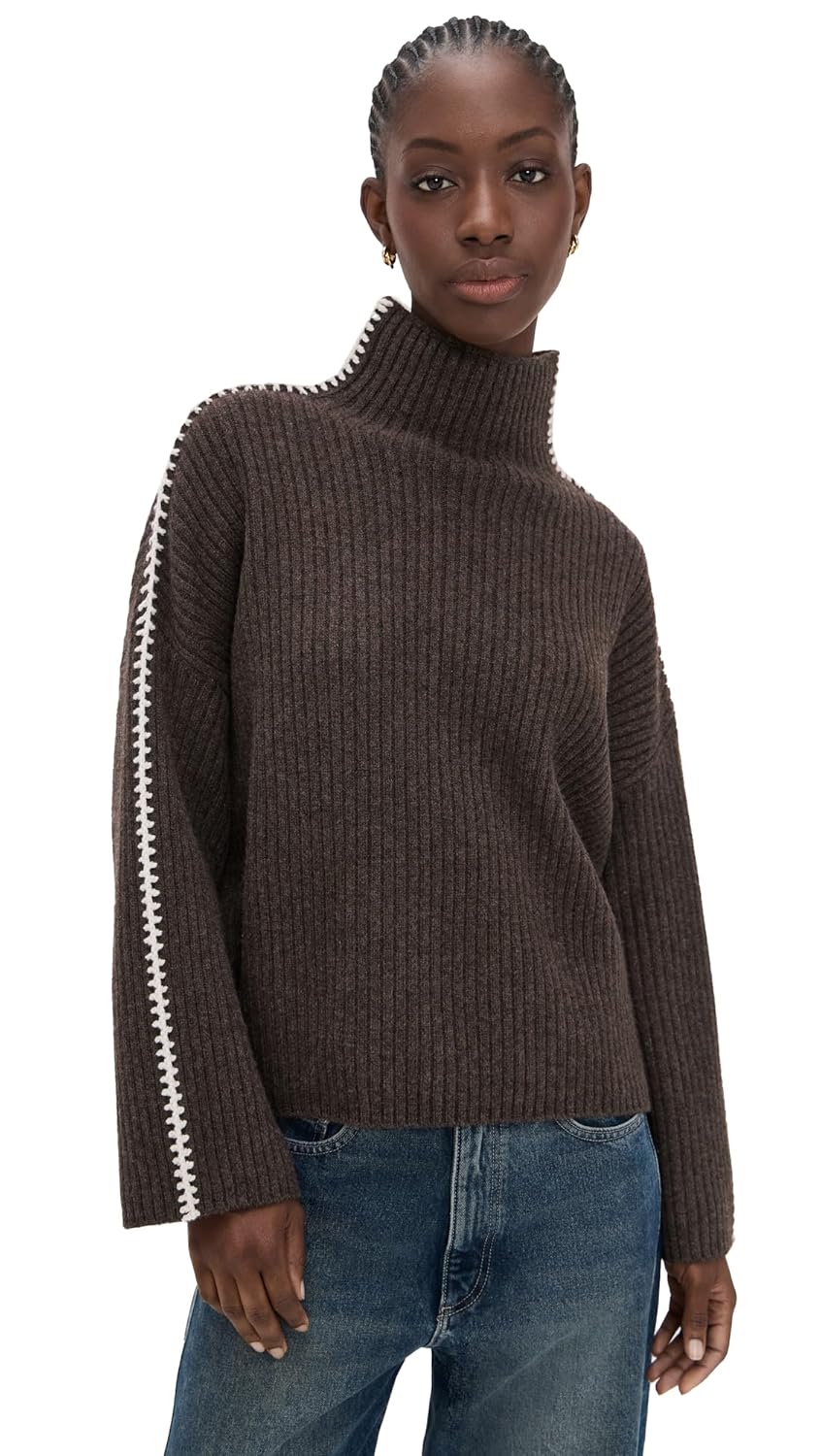 rag bone Womens Ingrid Wool Turtleneck