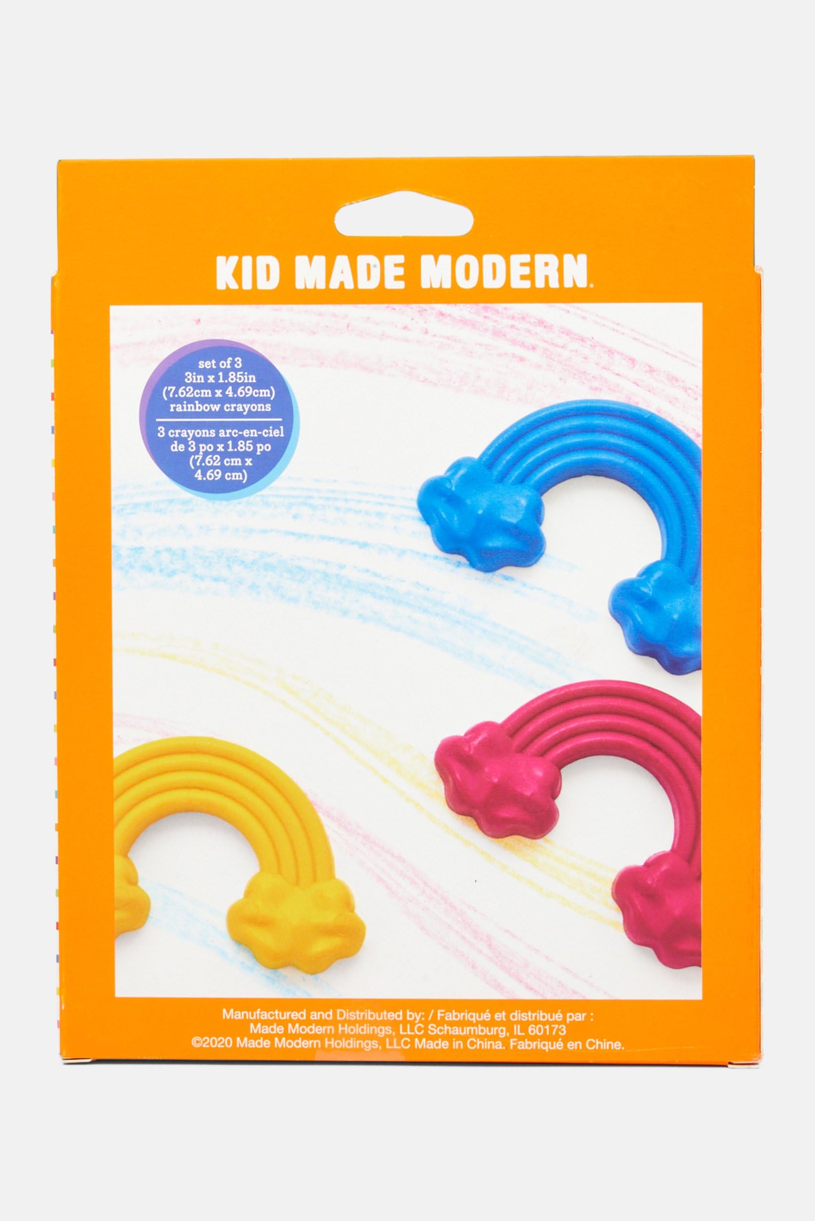 KID MADE MODERN Regenbogen-Malstifte-Set, 3 Stück