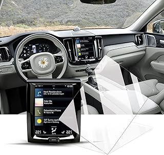 BIXUAN XC90 XC60 XC40 Screen Protector Compatible with Volvo 2018-2023 XC60 V60 S60 S90 V90 XC90/2019-2023 XC40 9-inch Navigation Display Screen 9H Hardness Glass XC90 XC60 Protective Film XC60 XC90 Accessories