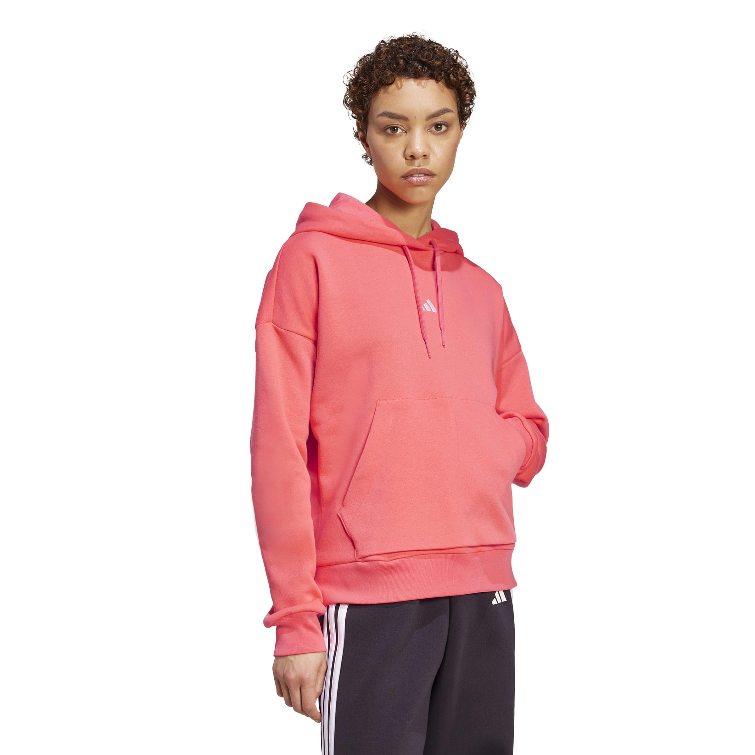 adidas Kobiety ESSENTIALS SMALL LOGO FEEL COZY HOODIE, semi turbo/white, XS