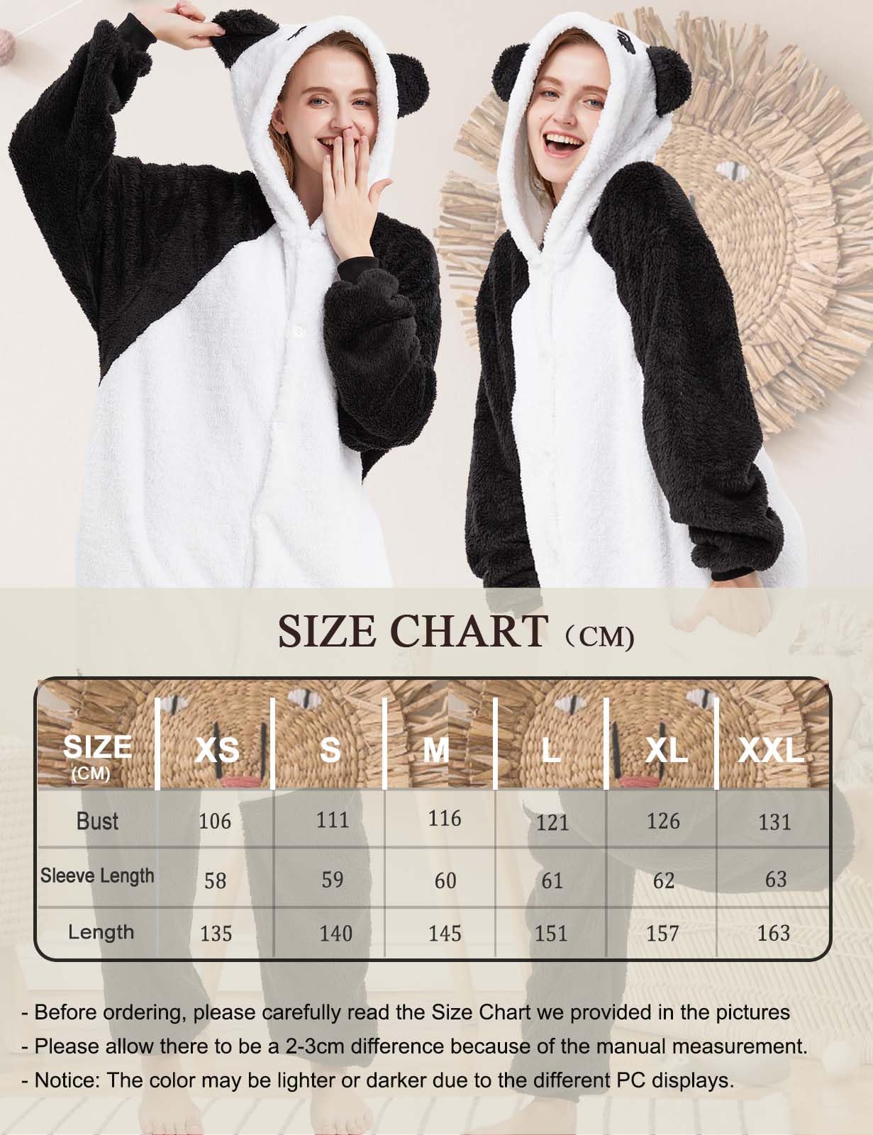 chuangminghangqi Combinaison Unisexe Adulte Pyjama Animal Cosplay Deguisement Kigurumi Pajamas Carnaval Costume Vêtements De Nuit