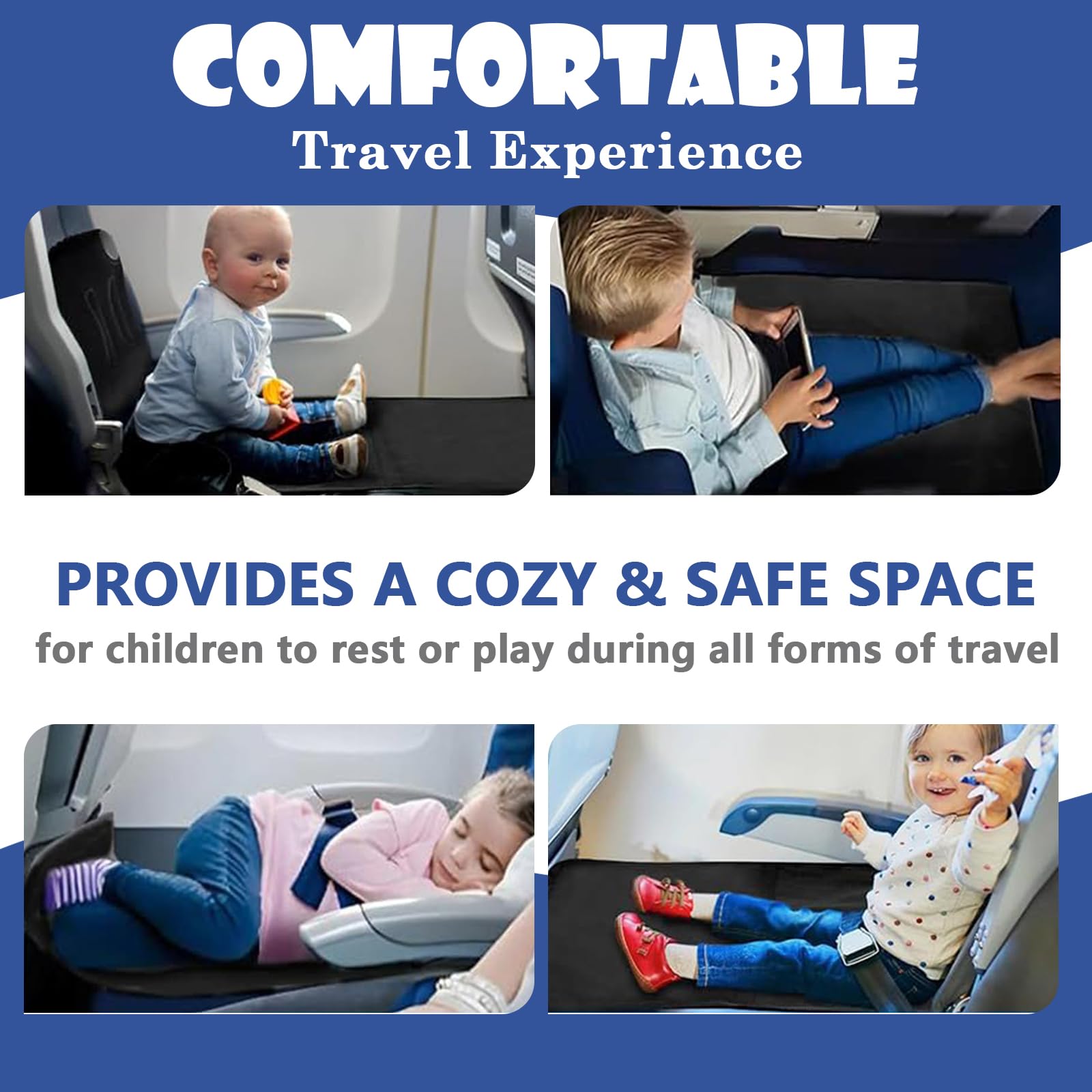 KYEDGC Toddler Airplane Bed, Airplane Bed for Toddlers Aeroplane for Toddlers, 2-Piece Set including Polyester Bag - Image 2