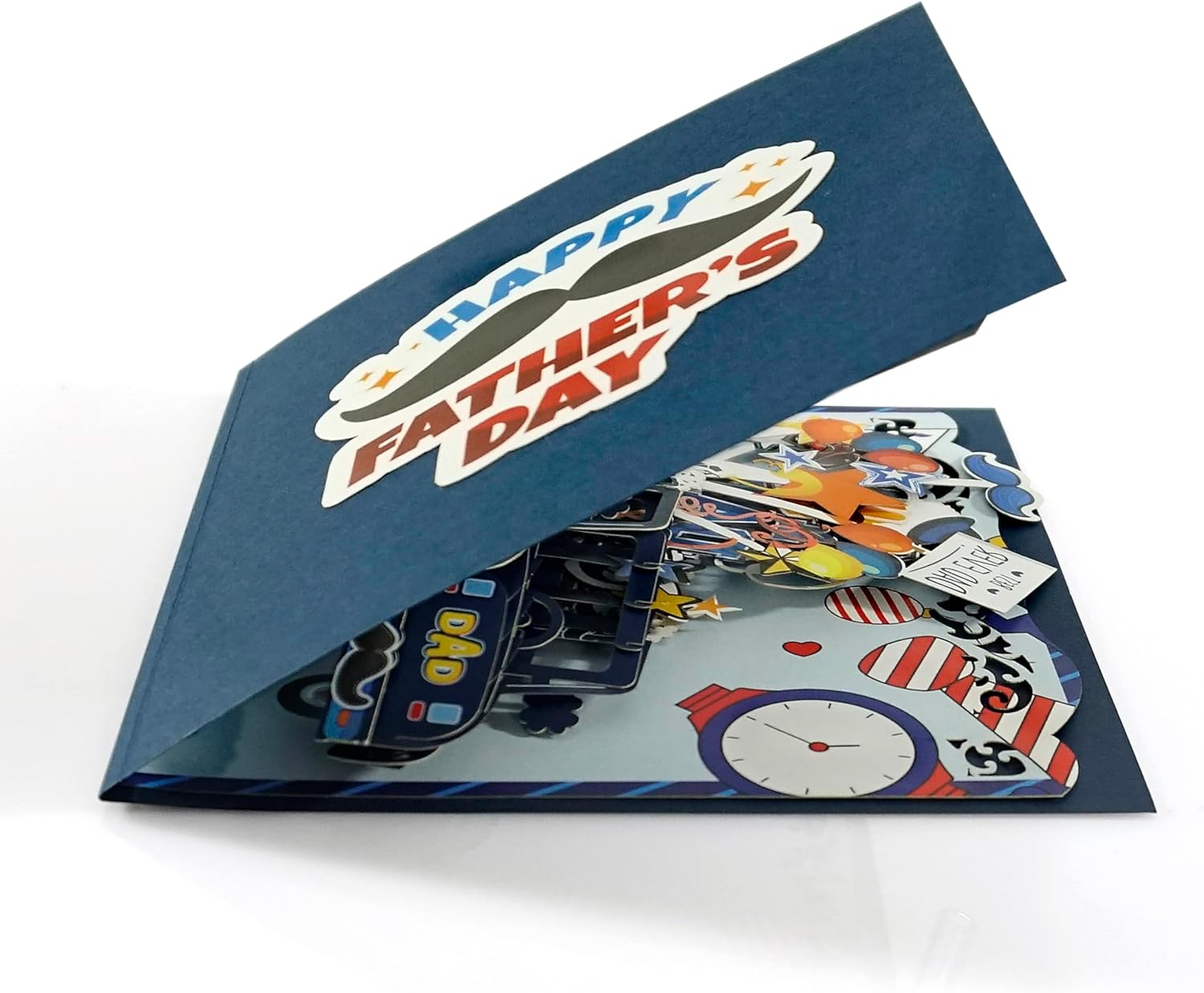 CUTPOPUP Fathers Day Card Pop Up, Birthday 3D Greeting Card, First Father's Day Card for Dad, Stepdad, Grandpa, Husband, Men, Son (Best Dad Car) - Image 7