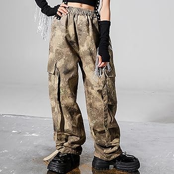 Amazon.com: SANGTREE Girls' Camouflage Cargo Pants Elastic