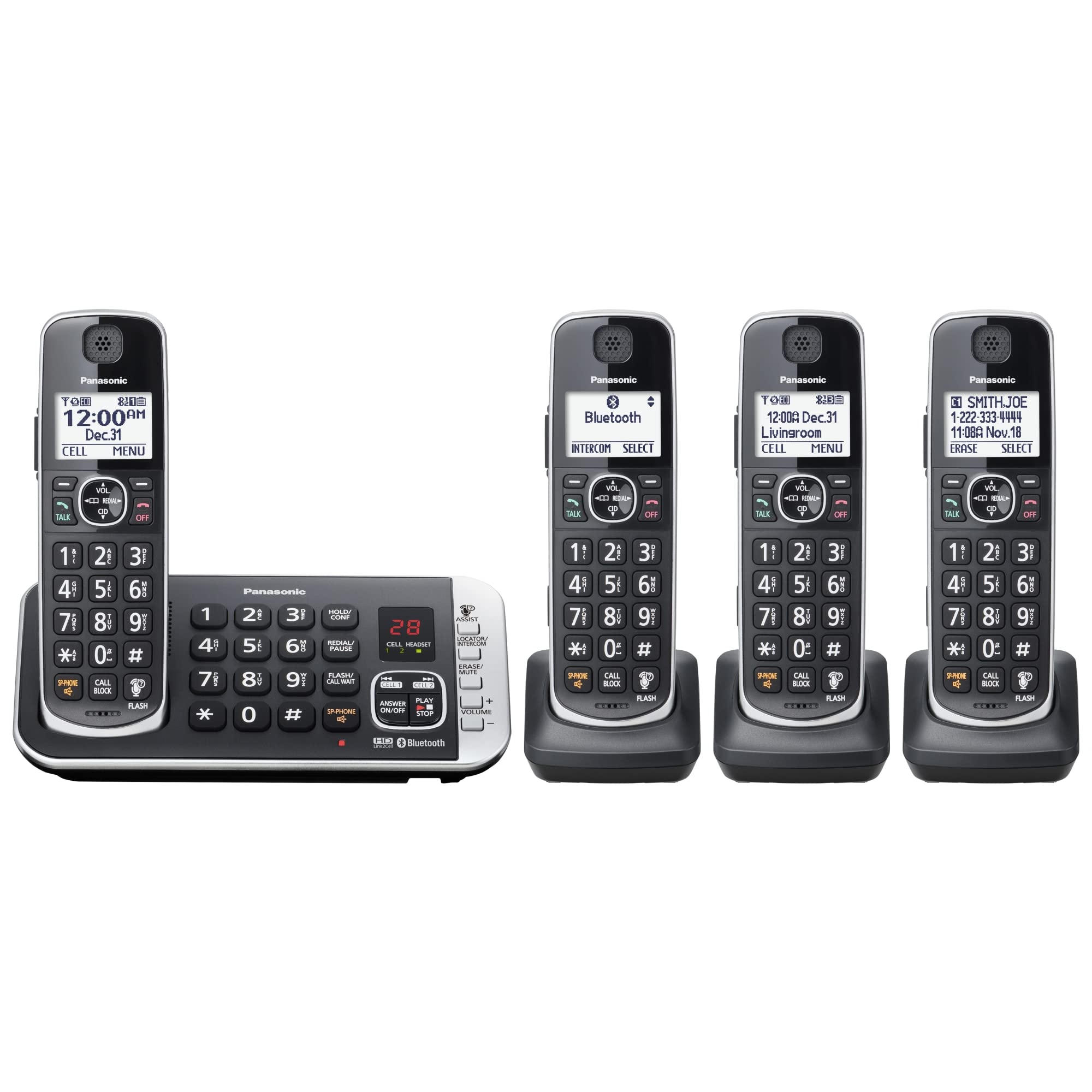 Amazon.com: Panasonic® Link2Cell Bluetooth® DECT 6.0 Expandable