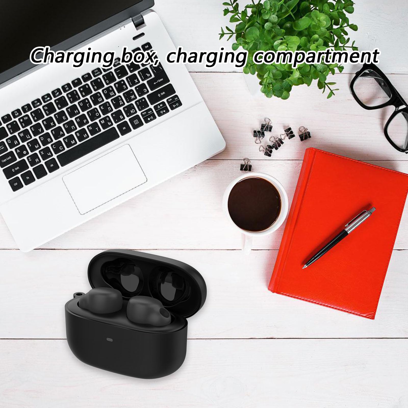 Etui ładujące słuchawki douszne z konstrukcją technologiczną odpowiednie do urządzeń dousznych Nowoczesna minimalistyczna obudowa z diodą LED