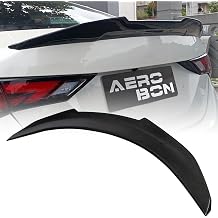 AeroBon Real Carbon Fiber Trunk Spoiler Compatible with 2020-2025 Nissan Sentra Rear Spoiler H Style High Kick