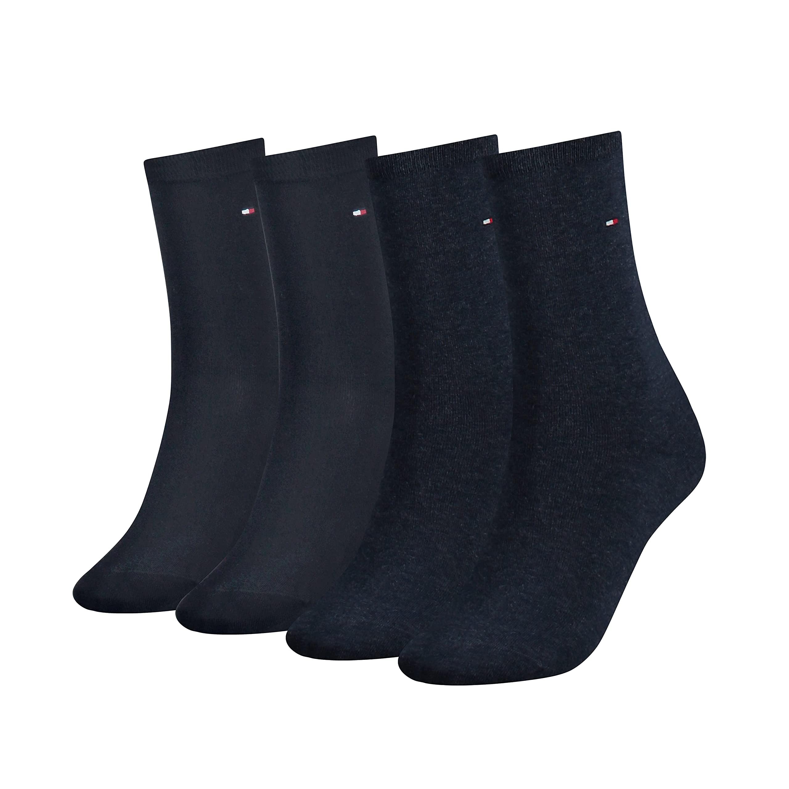 Tommy Hilfiger Women's Jeans / Blue 4 Pack Ecom Classic Sock, Blue, 8-Jun Uk