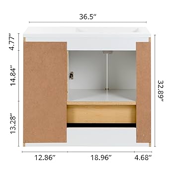 Amazon.com: Spring Mill Cabinets Emlyn 36 Inch Bathroom