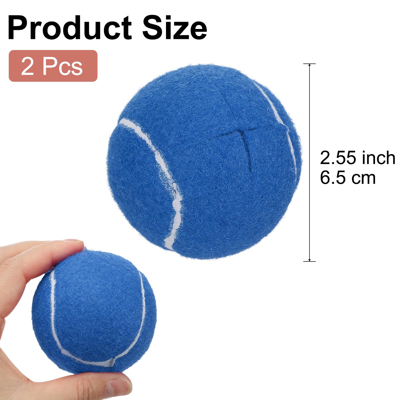 QUARKZMAN 2 Pcs Balles De Tennis Prédécoupées pour Déambulateurs, Accessoires Universels pour Déambulateurs, Glissières pour Pieds De Meubles Et Protection De Sol, Bleu Foncé