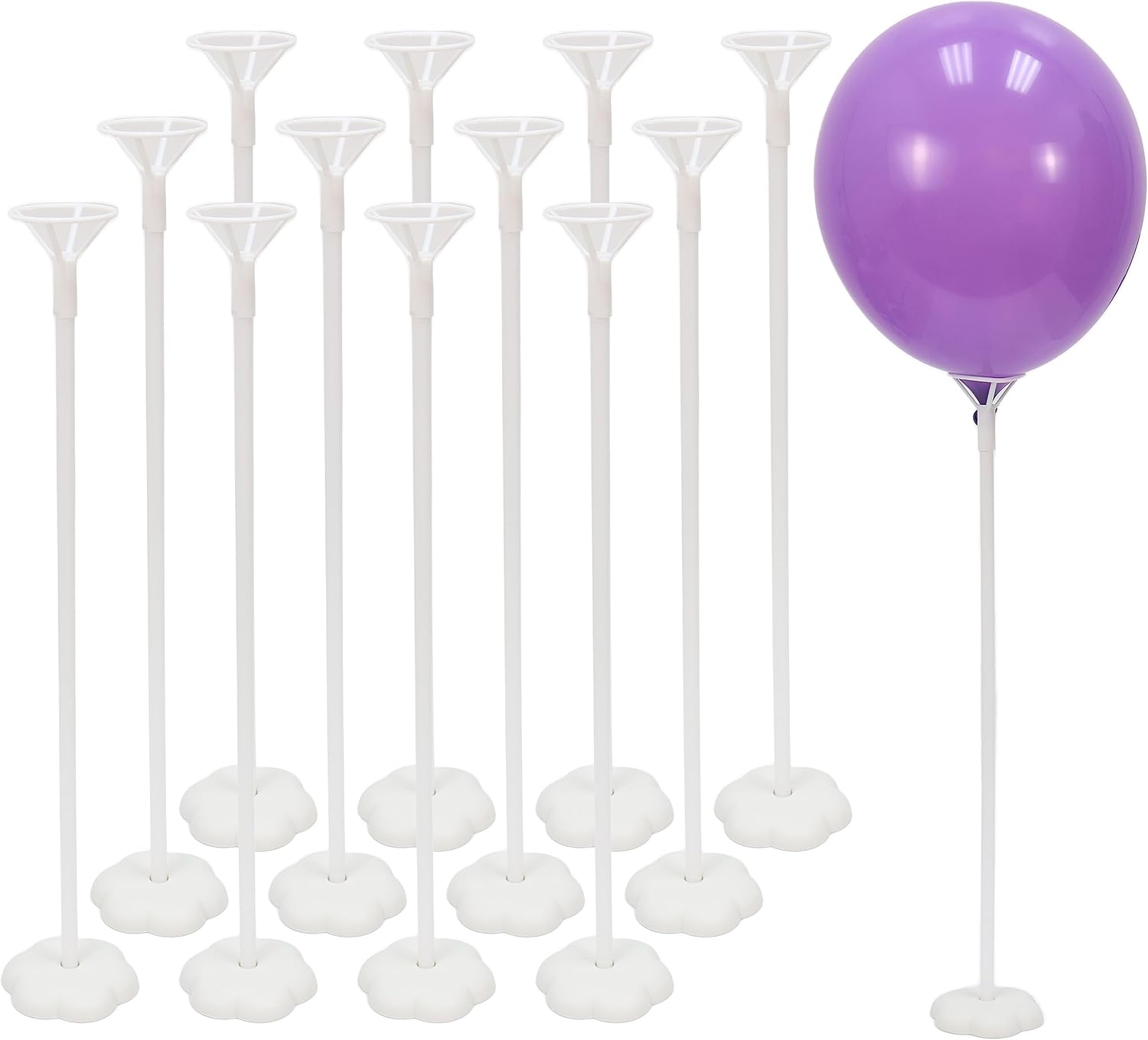 GIFTEXPRESS Balloon Stand Kit, 12 Sets 17" Balloon Sticks