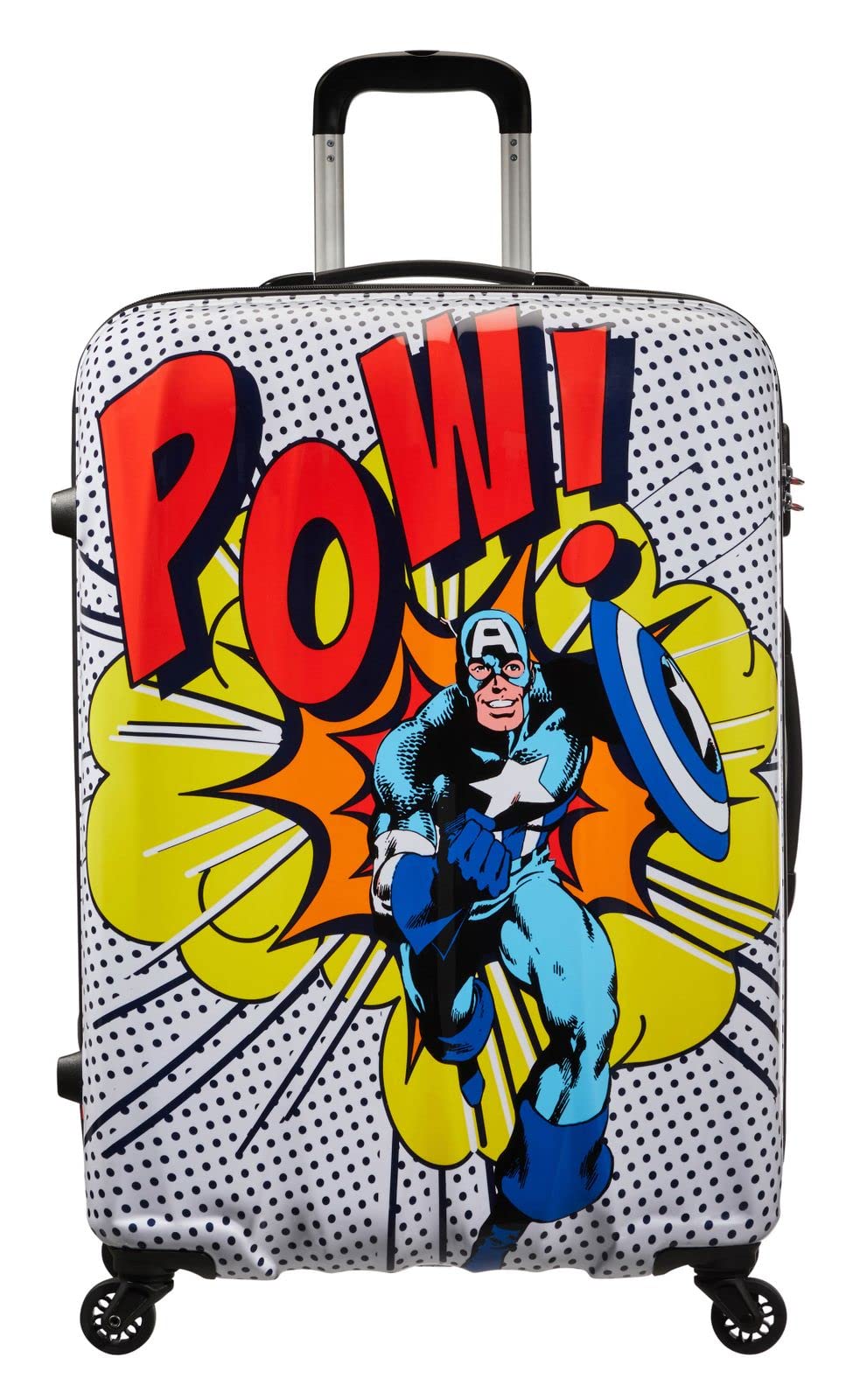 American Tourister Marvel Legends Valise à Bagages, L (75 cm – 88 L), Multicolore (Captain America Pop Art...