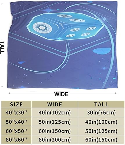 Miniatura 4 de Genshin Game Impact Yelan - Manta suave de franela de microfibra de forro polar, para sofá, sala de estar, dormitorio, cálida y ligera para niños y