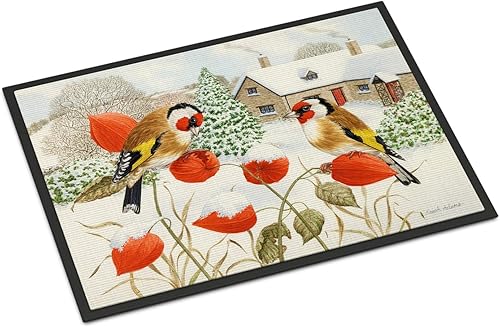 Caroline's Treasures ASA2189MAT - Felpudo europeo de 18 x 27 pulgadas, tapete para puerta delantera, interior y exterior, para entrada,