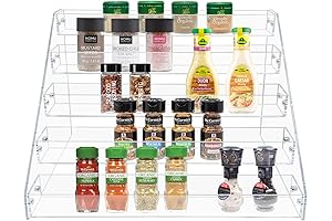 PMMASTO Tiered Spice Rack: An Acrylic Oasis of Organization