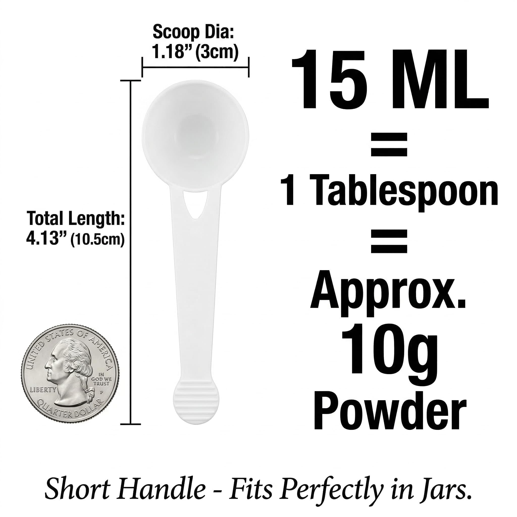 Hemoton Lot de 100 cuillères à café en plastique pour grains de café, lait, poudre de fruits, cuillères de cuisine en poudre - Blanches