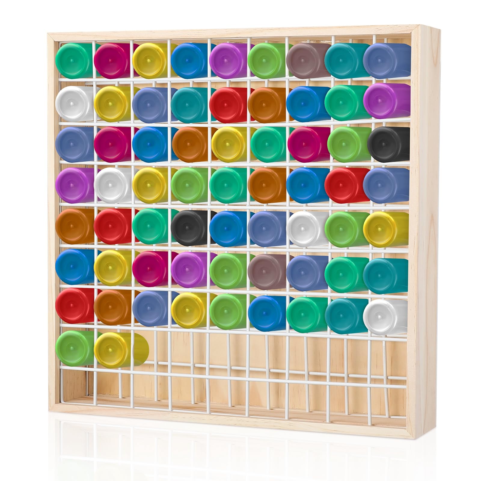 Amazon.com: Gisafai Wooden Craft Paint Storage Organizer